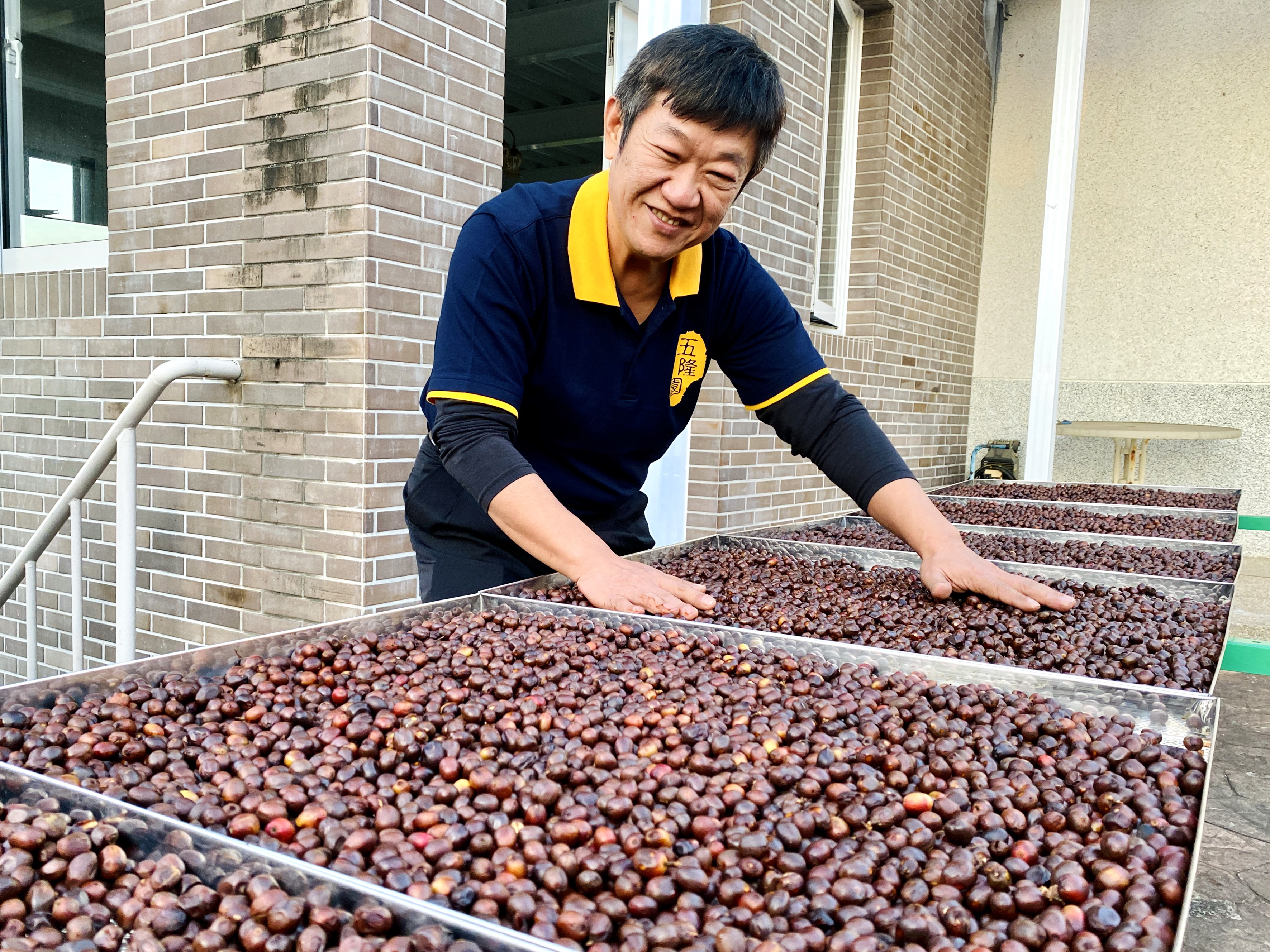 李紂賢仿效傳統曬老菜脯方法，自然風乾水洗豆。