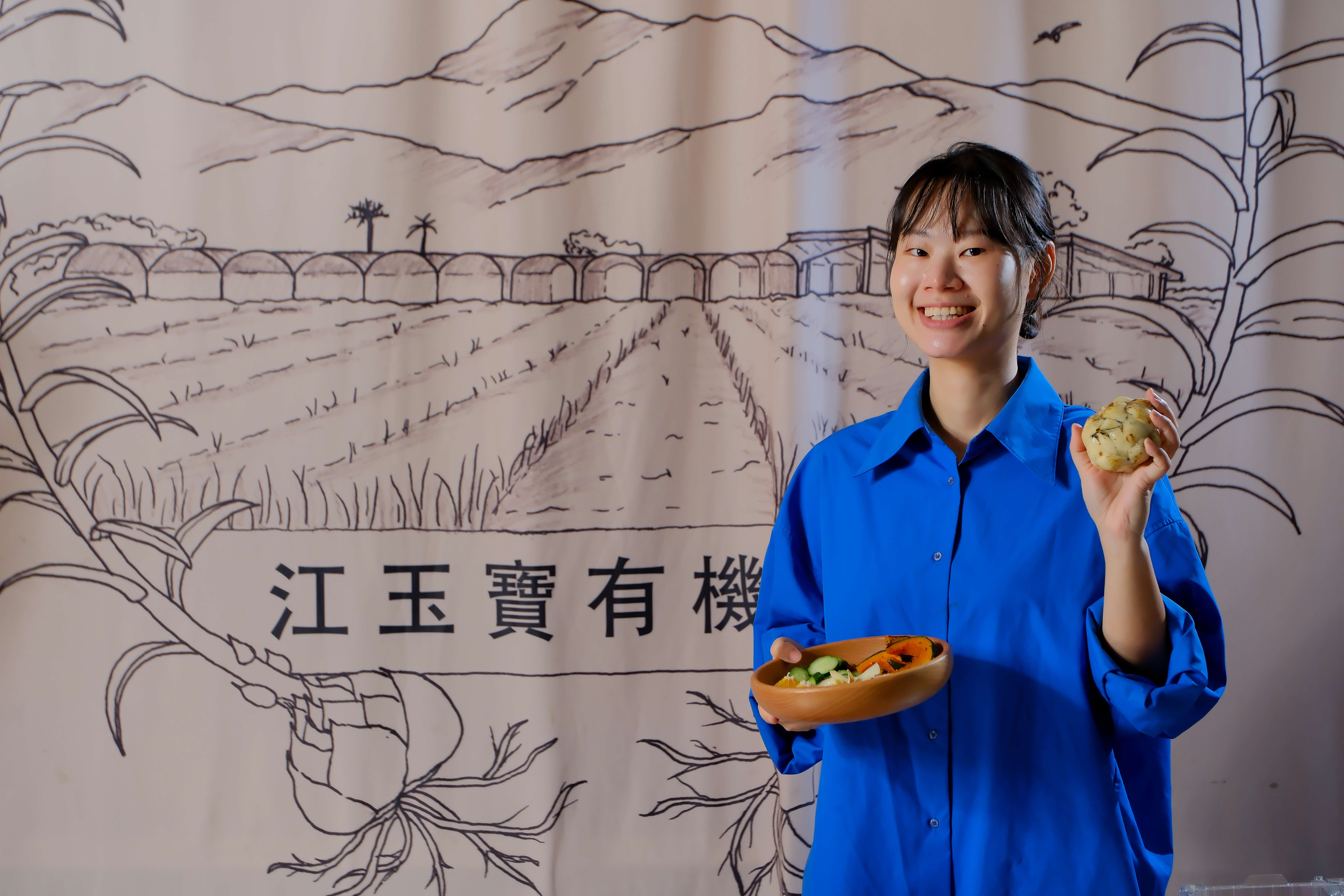 用「有機食用百合」為主製作出的有機蔬果輕食餐，吃入口是滿滿的健康。