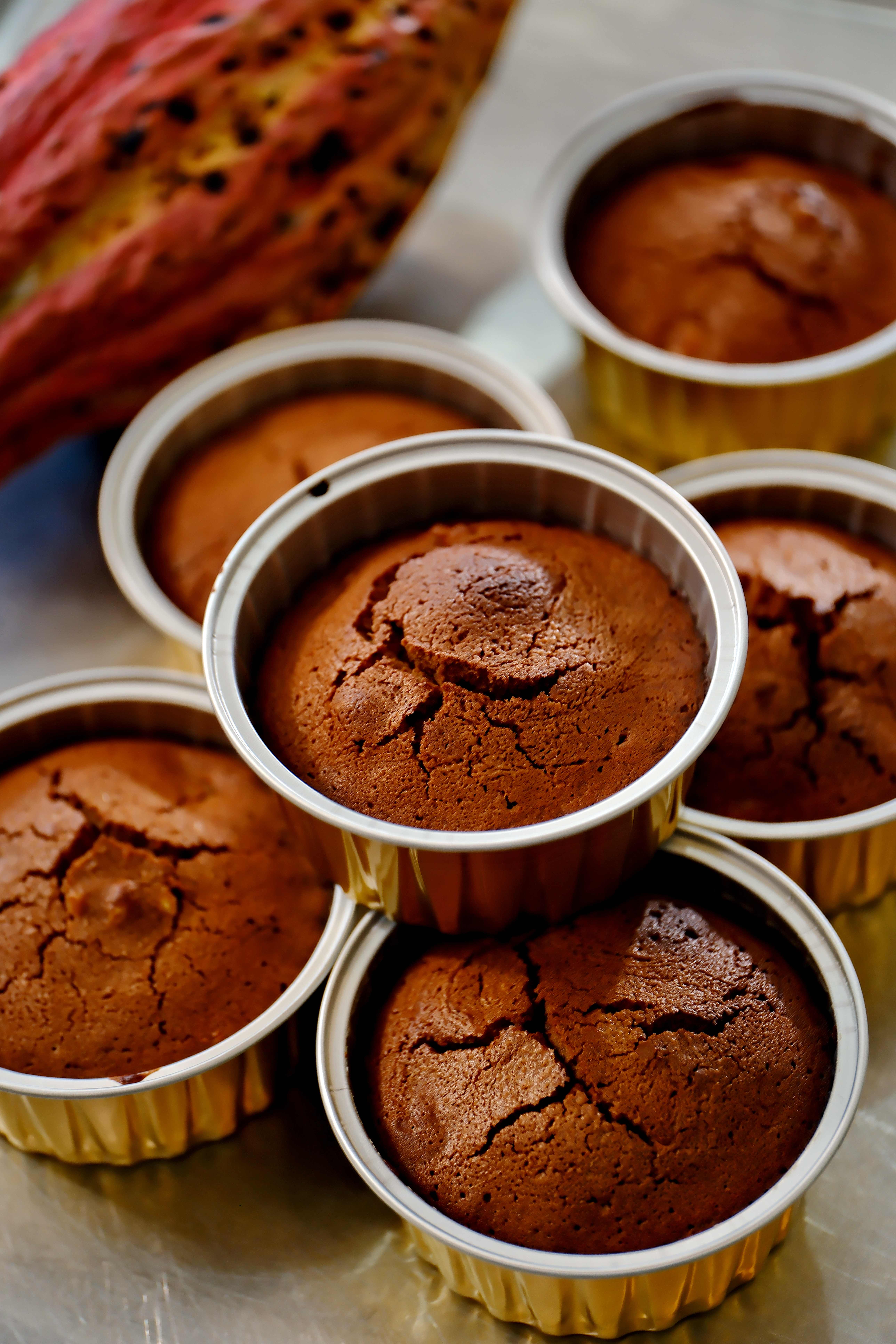 「巧克力蛋糕DIY」，成品濃郁可口。