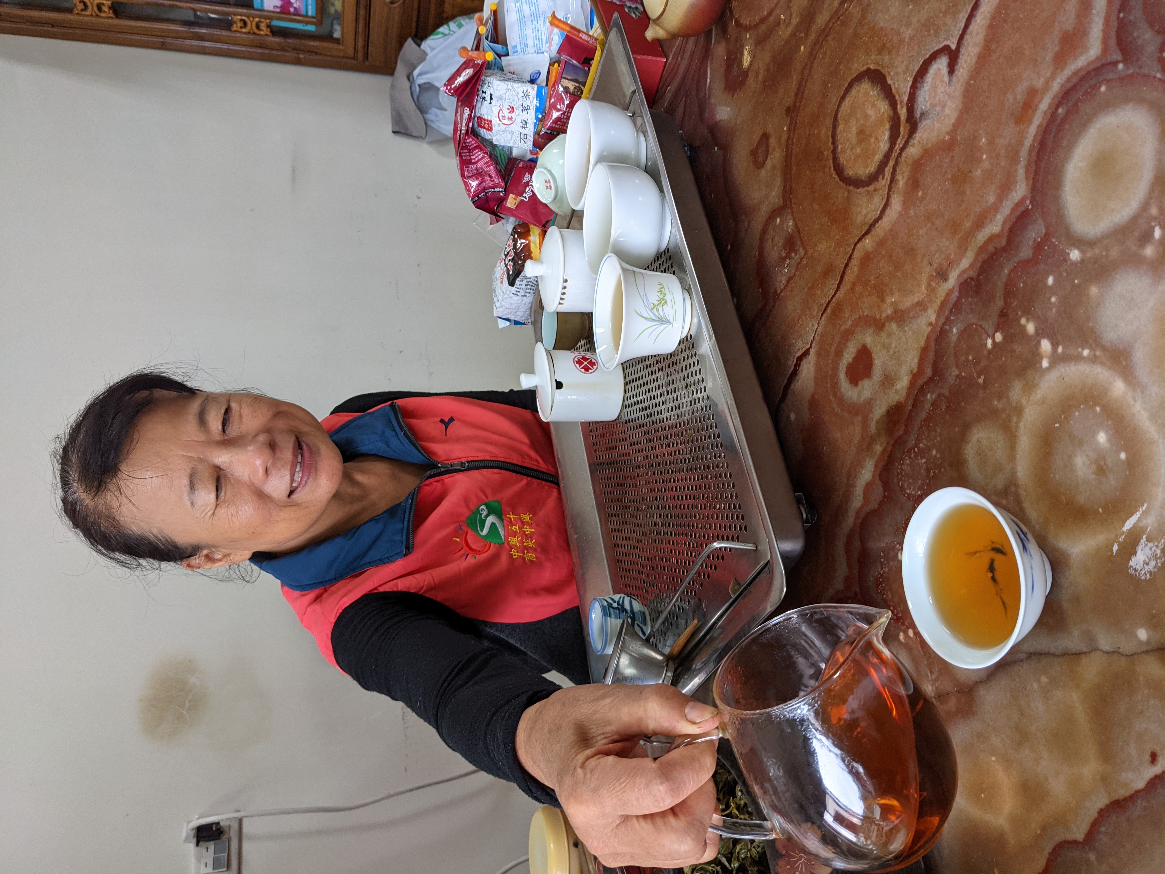 郭春美擔任阿里山休閒農業發展協會理事長後，就開始推出農遊體驗，推廣茶道。