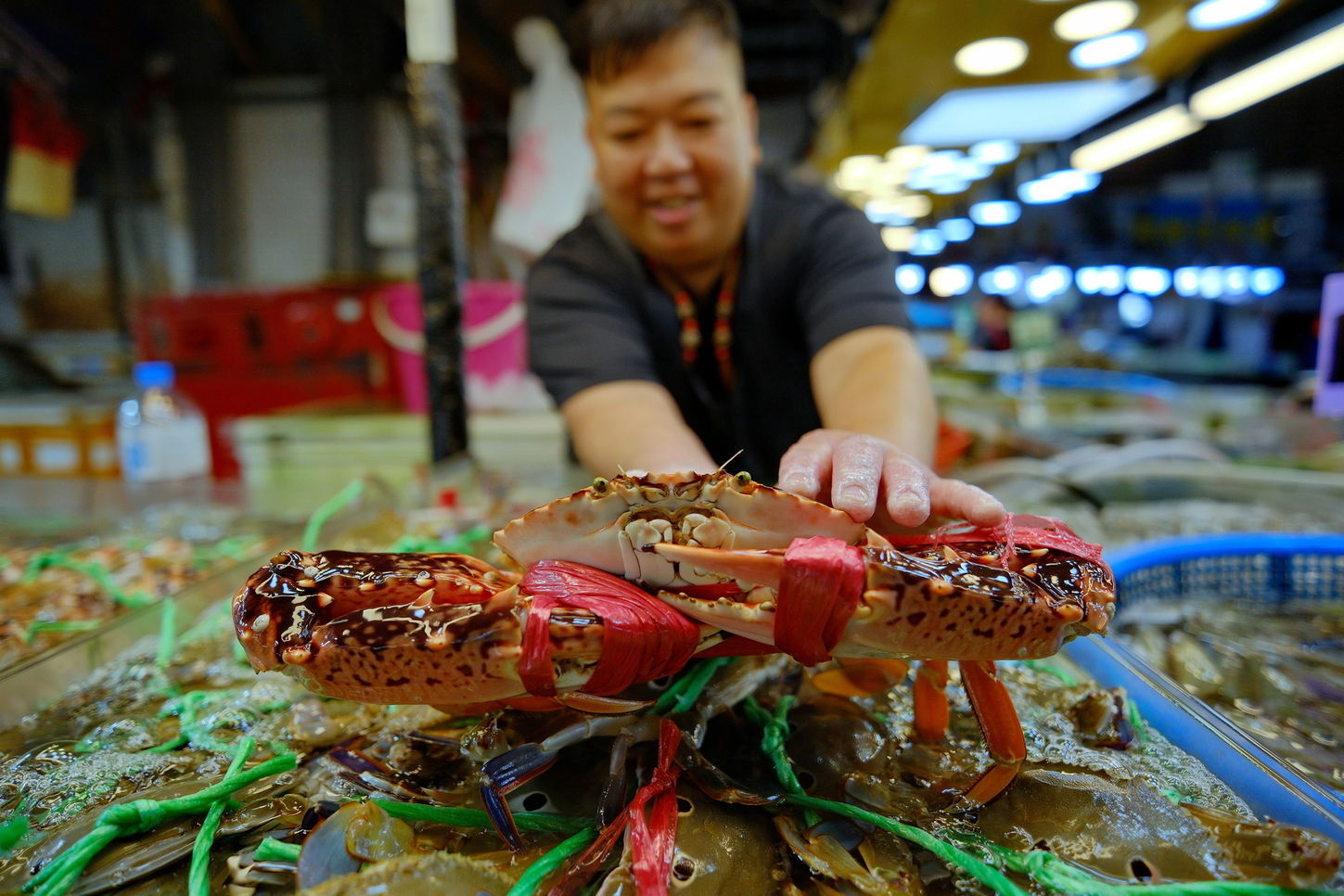 什麼叫做將新鮮送到您眼前?在「蚵仔寮魚貨直銷中心」就是這樣霸氣地存在!