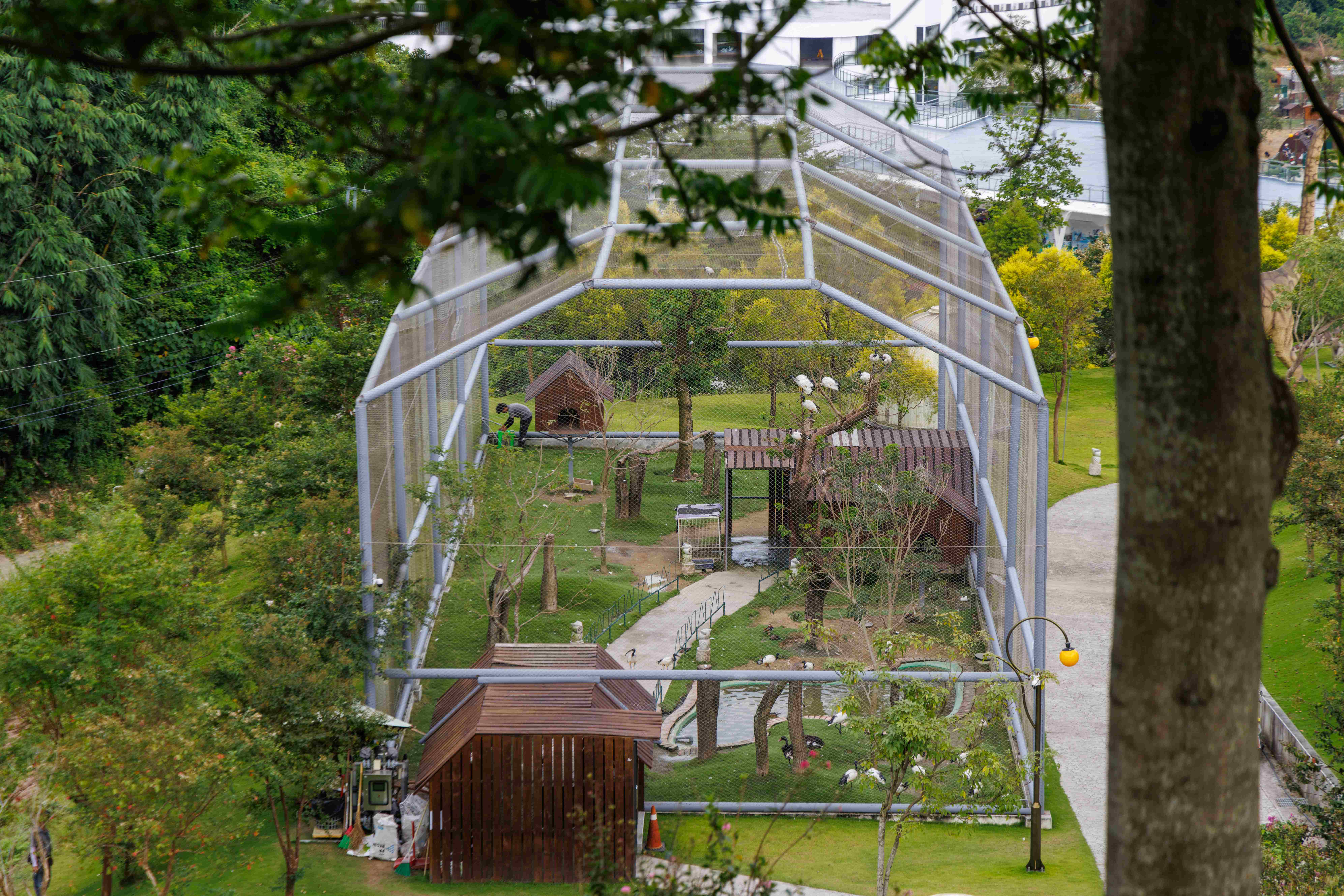 園區內的環境相當乾淨整齊，游家富感到相當自豪。