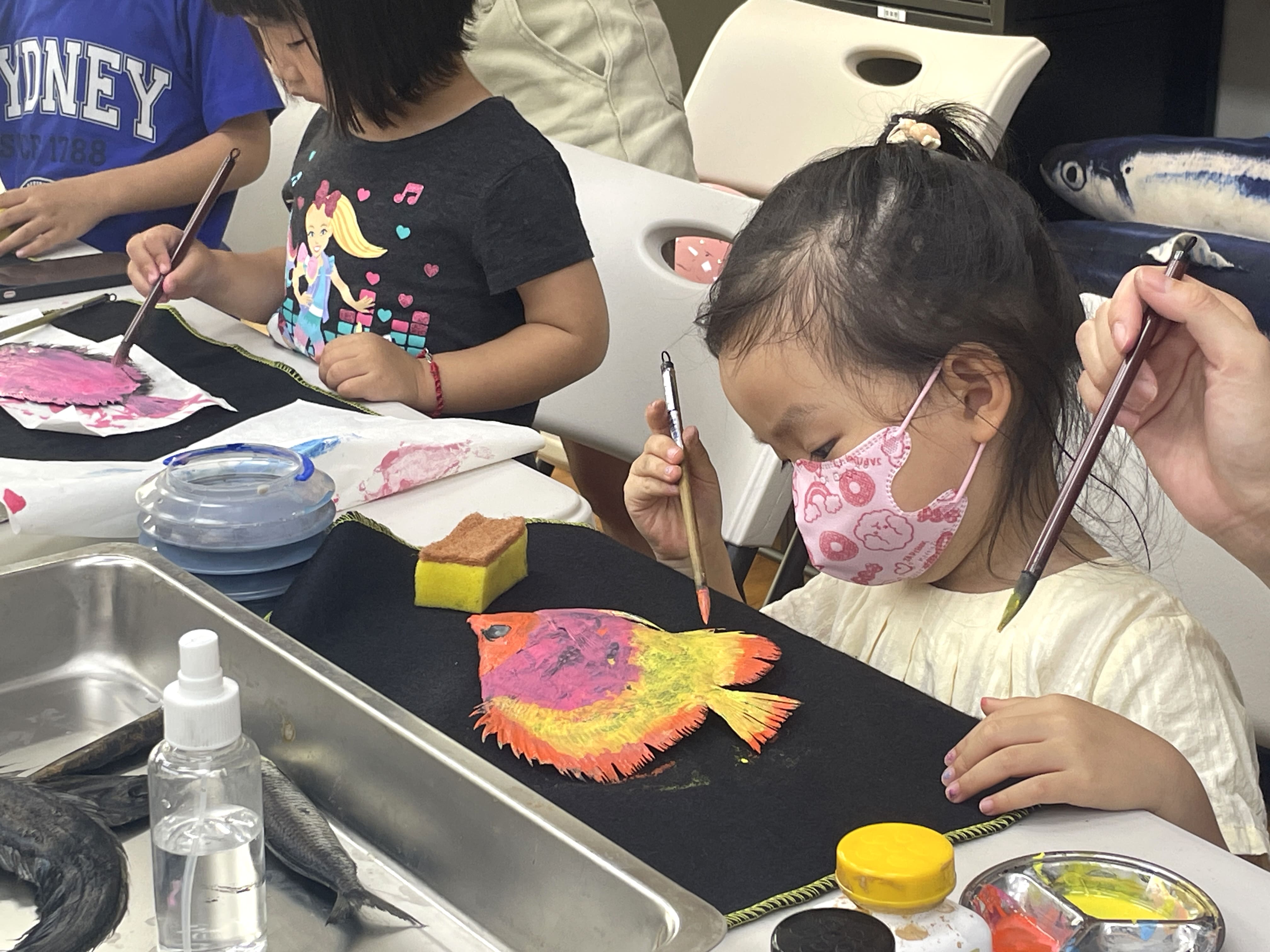 魚拓是以魚的線條創造出來的藝術品／年年有鰆提供