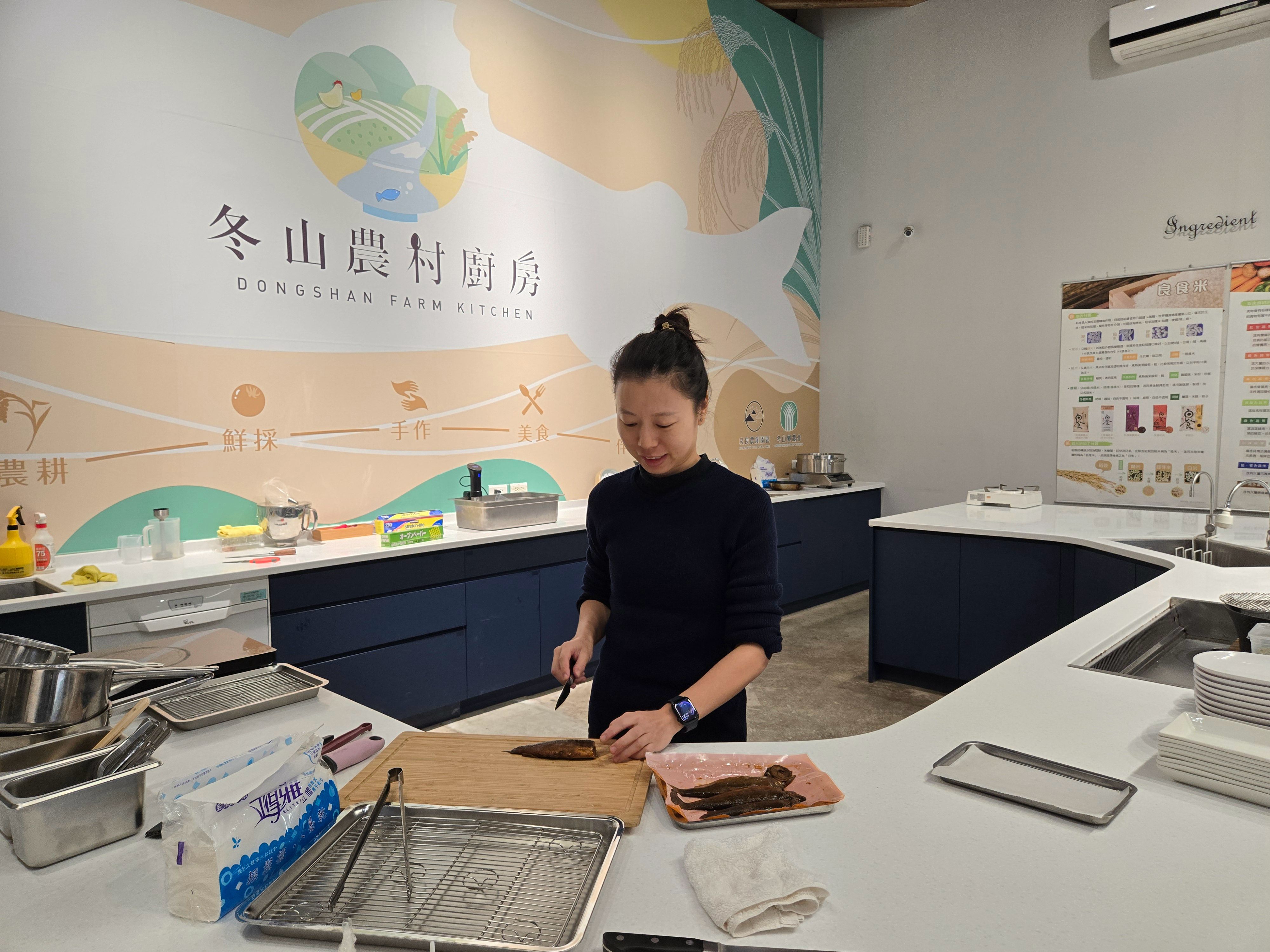冬山農村廚房可體驗「魚米之香」各式料理。