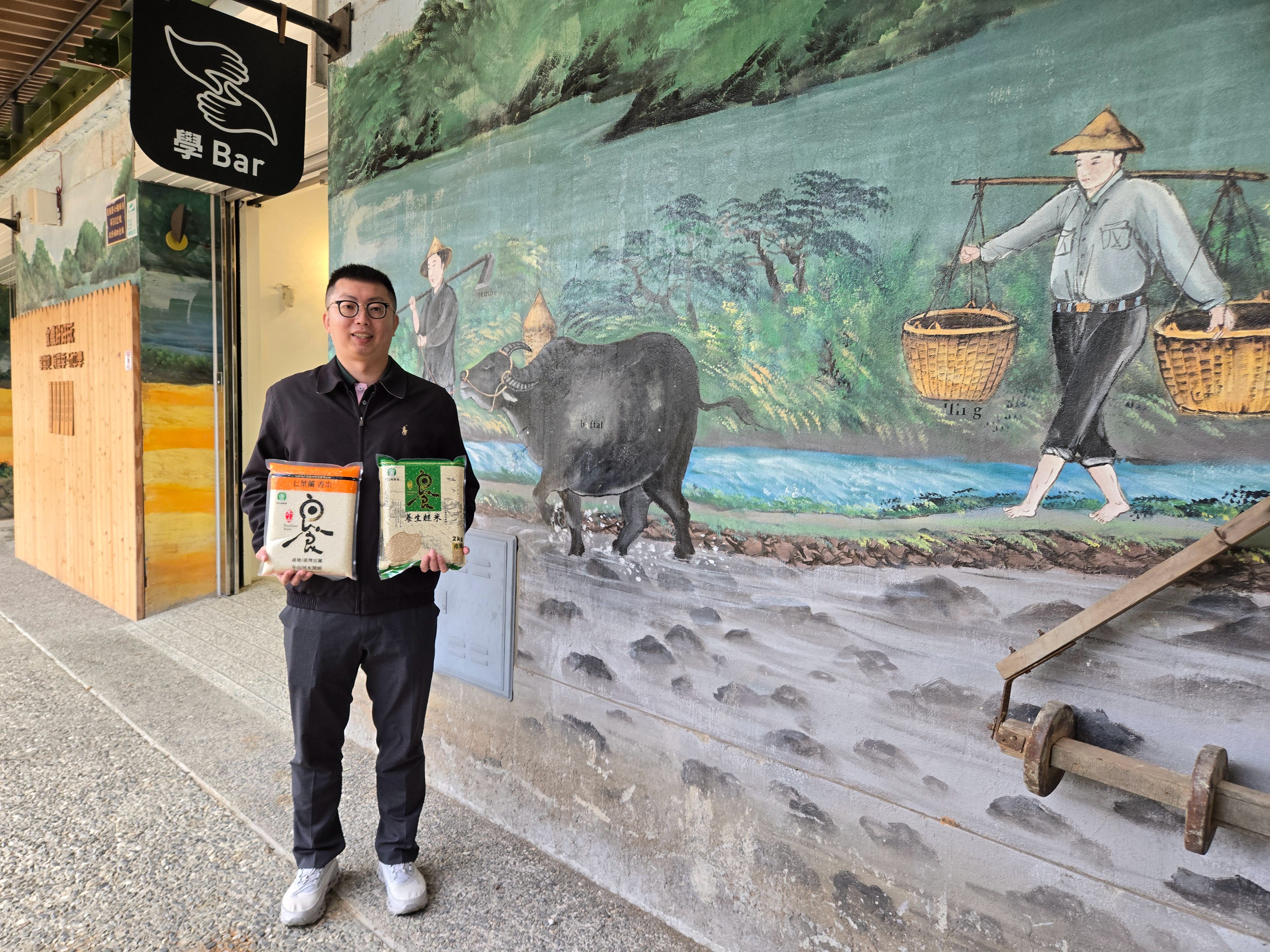 冬山農會總幹事黃士竑力推良食米。