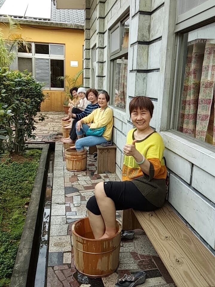 獨創玩趣的靈芝泡腳桶。
